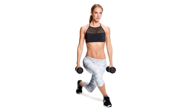 Dumbbell curtsy lunge hareketi nasıl yapılır?